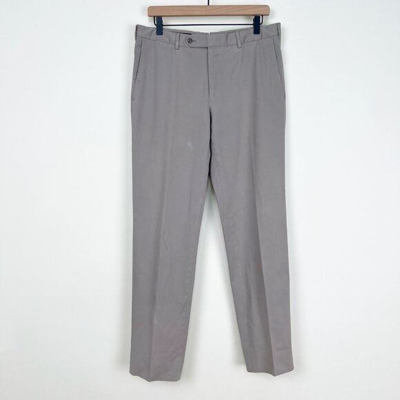 Ermenegildo Zegna Cashmere Cotton Trouser Pants Straight Tapered Leg Designer - Picture 2 of 13
